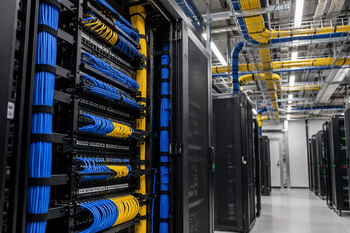 Structured cabling and cable routing in a data centre